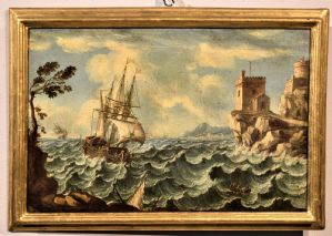 Par de marinhas em tempestade VENDIDO